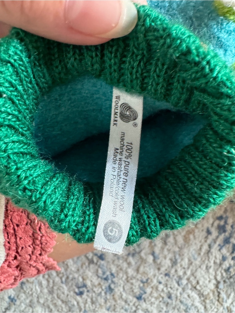 Kids' Boiled Wool Monster Slipper Boots by Haflinger - Picture 6 of 8